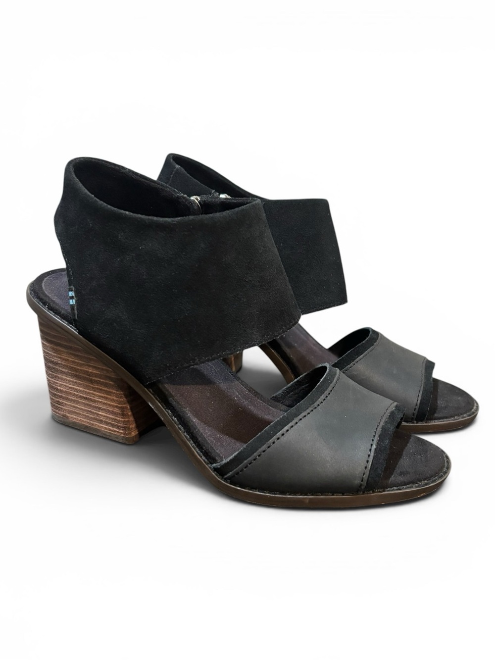 TOMS Majorca Cutout Heeled Sandal. Women’s Size: 7.5